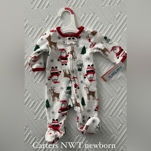 Carters Christmas newborn NWT